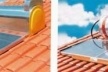 Exemplos de aquecimento solar de água<br />Imagem dos autores do projeto 