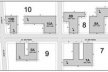 Planta do trecho central da Av. São Pedro, trabalhado durante o semestre de 2006-2. O levantamento indica as oportunidades de terrenos desocupados que sofreram intervenções. A dimensão e geometria variada foi um fator enriquecedor tanto do processo como d [Acervo da disciplina]