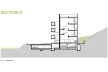 Sede da Fundação Iberê Camargo, corte D. Arquiteto Álvaro Siza, 2008<br />Desenho escritório 