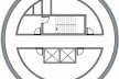 Planta do pavimento tipo - corpo principal<br />Imagem dos autores do projeto 