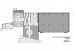 Centro de Referência em Empreendedorismo do Sebrae-MG, planta segundo pavimento, 1º lugar. Arquiteto Andreoni da Silva Prundêncio, 2008<br />Desenho escritório 