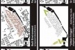 Implantação do projeto ao longo do canal:
1. Lerther Bahnhof (nova estação intermodal);
2. Hamburger Bahnhof (atual museu da cidade de Berlim);
3. Cemitério e Parque dos Inválidos (existente);
4. Canal Spandauer (navegável);
5. Parque e complexo esportivo<br />Autores do projeto 