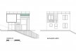 Casa no Cerrado, corte CC e elevação leste, Moeda MG, 2013-2015. Arquiteto Carlos M Teixeira<br />Desenho divulgação  [Vazio S/A]