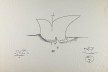 Templo, croqui de Oscar Niemeyer<br />Imagem divulgação  [Fundação Oscar Niemeyer]