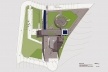 Concurso Internacional para Projeto Arquitetônico do Museu Exploratório de Ciências da Unicamp, implantação, menção honrosa. Arquitetos Fábio Boretti, Bernardo Telles e Luis Alexandre Pereira Pinto, 2009<br />Desenho equipe 