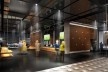 Recepção da área VIP. Projeto concebido em parceria com os arquitetos Sandra Ruiz e Shintaro Arakawa [GCP Arquitetos]