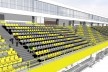 Nova Arquibancada social e Bloco de cabines de imprensa, VIPs e autoridades. - Reforma Estádio Primeiro de Maio em São Bernardo. Escritório Effect Arquitetura e Gerenciamento de Projetos<br />Autores do projeto 