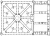 Figura 03 – Projeto para um hospital (Antoine Desgodets, final do século XVIII) [PEVSNER, N.. História de las tipologias arquitectónicas. Barcelona: Gustavo Gili, 1980. p ]