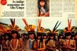 Páginas da revista "Realidade", número com a reportagem da 3ª viagem ao Xingu, Valdir Zwetsch, 1974