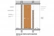Detalhe porta da suíte master<br />Otra Arquitetura 