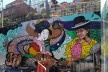 Grafite em La Paz/Bolívia, em destaque figura da “cholita”<br />Foto Adriana Idalina Rojas Gutierrez 