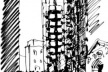 Croquis para o Lloyds of London, Richard Rogers Partnership. © Rogers Stirk Harbour + Partners