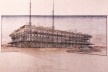 Desenhos de Frank Lloyd Wright na mostra “The Human Insect: Antenna Architectures 1887-2017”<br />Foto Ana Tagliari / Wilson Florio, 2018 