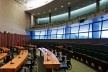 Câmara Legislativa do Distrito Federal, vista interna do plenário, Brasília DF, 1989-2007. Projeto Paulista de Arquitetura<br />Foto Nelson Kon 