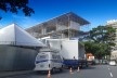 Estrutura temporária montada para evento em Copacabana<br />Foto Phrygia Arruda 