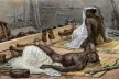 Jean-Baptiste Debret, “Negros no tronco”<br />Imagem divulgação  [Voyage Pittoresque et historique au Bresil]