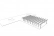 Saint Catherine’s College, estrutura do refeitório, Oxford, Inglaterra, 1959-1964, arquiteto Arne Jacobsen<br />Modelo tridimensional de Edson Mahfuz e Ana Karina Christ 