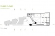 Sede da Fundação Iberê Camargo, planta do 3º pavimento. Arquiteto Álvaro Siza, 2008<br />Desenho escritório 