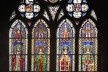 Vitral com imperadores, interior da Catedral de Notre-Dame de Strassbourg<br />Foto Victor Hugo Mori 