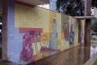 Monumento a José Inácio Peixoto, painel “As fiandeiras” de Candido Portinari, executado em azulejos vitrificados por Américo Braga, Cataguases, 1956<br />Foto Marcia Poppe, 2003 