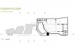 Sede da Fundação Iberê Camargo, planta do 4º pavimento. Arquiteto Álvaro Siza, 2008<br />Desenho escritório 