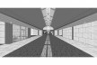 Museu de Arte Kimbell, vista interna, Fort Worth, Texas, EUA, 1972. Arquiteto Louis I. Kahn<br />Modelo tridimensional Miguel Bernardi / Imagem Edson Mahfuz 