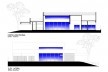 Residência FJR, corte longitudinal e elevação lateral, Marília SP Brasil, 2018. Arquitetos Alfredo Ramos e Silvia Siscar/ Trí Arquitetura<br />Imagem divulgação  [Trí Arquitetura]