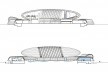 Bioparque Pantanal, cortes, Campo Grande MS. Arquiteto Ruy Ohtake, 2009-2022<br />Desenho divulgação 