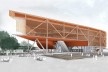Concurso Anexo da Biblioteca Nacional, perspectiva, Rio de Janeiro, 1º lugar, arquiteto Hector Ernesto Vigliecca Gani<br />Imagem divulgação 