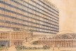 Detalhe da perspectiva da versão definitiva do projeto de Diógenes Rebouças e Paulo Antunes Ribeiro para o Hotel da Bahia<br />Imagem divulgação  [Acervo Epucs / Arquivo Histórico Municipal de Salvador / Fundação Gregório de Matos / Pref]