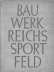 Libro sobre las construcciones deportivas alemanas, 1936. Perteneció a Mauricio Repossini  [Colección CEDODAL]