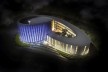 Igreja Protestante de Luoyuan, vista aérea noturna.<br />Dirk U. Moench 