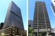 ABSA Towers, Cidade do Cabo. Escritório Colyn & Meiring, Munnik Visser Architects, 1970 / Edifício de escritórios, Thibault Square n.1, Cidade do Cabo, 1968-72. Arquiteto Revel Fox<br />Fotos Roger Fisher  [website Artefacts]