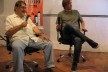 Walter Lima Jr.e Pedro Severian, no debate Música e Cinema - Os Caminhos da Direção e Composição. Mercado da Ribeira, Olinda, MIMO 2010.<br />Foto Eliane Lordello 