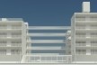 Perspectiva geral. Concurso Habitação para Todos. CDHU. Edifícios de 6/7 pavimentos - 2º Lugar.<br />Autores do projeto  [equipe premiada]