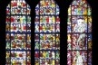 Vitral com demônio, interior da Catedral de Notre-Dame de Strassbourg<br />Foto Victor Hugo Mori 