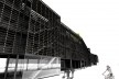Perspectiva – vista frontal (acesso). Concurso Habitação para Todos.CDHU. Edifícios de 4 pavimentos- 2º lugar.<br />Autores do projeto  [equipe premiada]