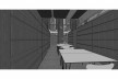 Saint Catherine’s College, vista interior da biblioteca, Oxford, Inglaterra, 1959-1964, arquiteto Arne Jacobsen<br />Modelo tridimensional de Edson Mahfuz e Ana Karina Christ 