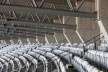 Detalhe da estrutura da nova cobertura<br />Foto Leonardo Finotti 