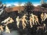 Figuração do Jardim do Éden, intimamente ligada ao mito da Idade do Ouro. Pintura de Lucas Cranach, o Velho, circa 1530 [JEAN, Georges. Voyages en utopie. Paris, Gallimard, 1994, p. 20-21]