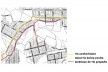 Detalhe da mudança da via que possibilitou a ampliação da praça existente<br />Desenho da autora 