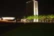Câmara dos Deputados, edifício dos Anexos I do Congresso e palmeiras imperiais<br />Foto Eduardo Pierrotti Rossetti 