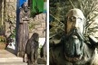 Sítio Alecrim, esculturas no jardim, Barra da Tijuca, Rio de Janeiro<br />Foto Celso Brando 