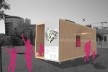 Projeto de quiosque para parques públicos de São Paulo, vista externa, Beni Goltsman Barzellai, Guilherme de Barcellos Lozinsky, Mariana Magalhães Costa e Patricia Tinoco. 1º. prêmio categoria estudantes, 2009.