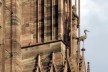 Escultura de cegonha na fachada da Catedral de Notre-Dame de Strassbourg<br />Foto Victor Hugo Mori 