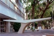 Colégio de Cataguases, marquise de acesso, 1944. Arquiteto Oscar Niemeyer <br />Foto Pedro Lobo.  [IPHAN-BH]