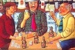 No café, obra do pintor brasileiro Zé Cordeiro [www.cayomecenas.com]