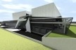 Perspectiva do fundo dos teatros<br />Imagem do autor do projeto 
