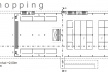Centro de Compras. Legenda: 1. Acesso Shopping; 2. Acesso Convenções; 3. Praça de Alimentação; 4. Acesso exclusivo alojamento; 5. Serviço; 6. Acesso restrito Convenções; 7. Lojas; 8. Sanitários; 9. Circulação vertical; 10. Rampa; 11. Segurança.<br />Imagem dos autores do projeto 