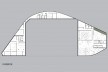 Concurso Anexo da Biblioteca Nacional, planta subsolo, Rio de Janeiro, 3º lugar, arquiteto Renato Dal Pian<br />Imagem divulgação 